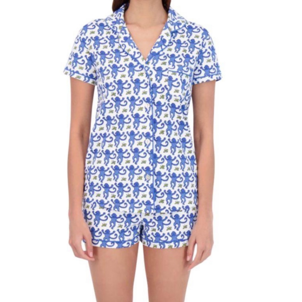 Roller Rabbit Monkey Polo Short Pajamas